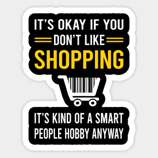 Smart People Hobby Shopping Shopper Sticker